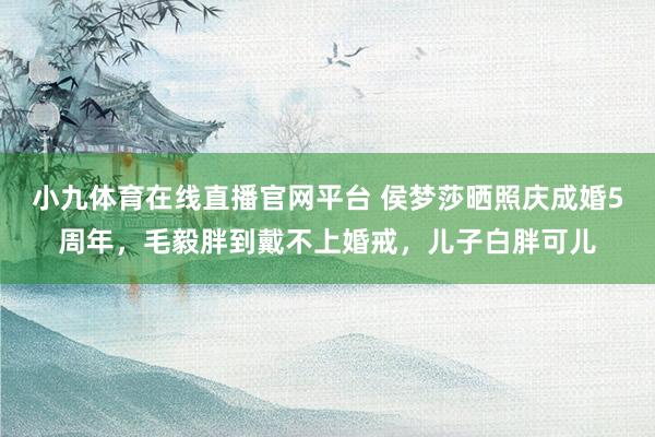 小九体育在线直播官网平台 侯梦莎晒照庆成婚5周年，毛毅胖到戴不上婚戒，儿子白胖可儿