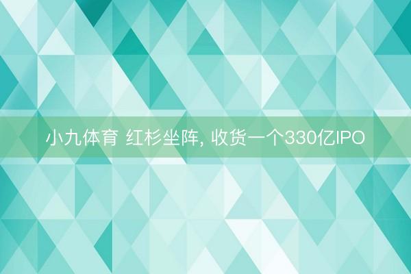 小九体育 红杉坐阵， 收货一个330亿IPO