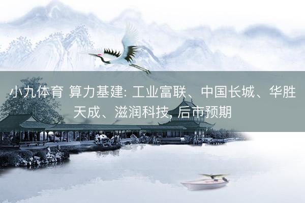 小九体育 算力基建: 工业富联、中国长城、华胜天成、滋润科技， 后市预期