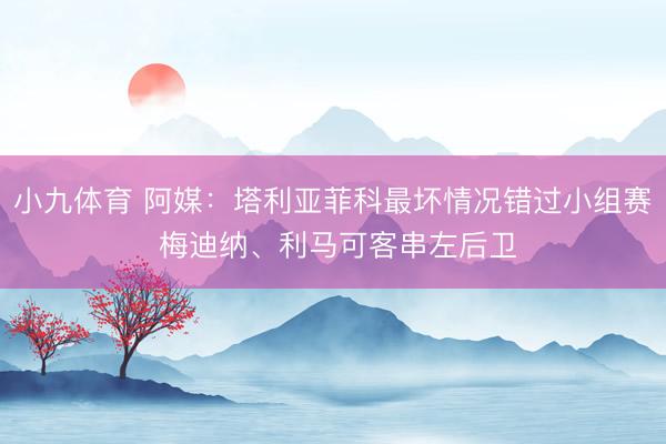 小九体育 阿媒:塔利亚菲科最坏情况错过小组赛 梅迪纳、利马可客串左后卫